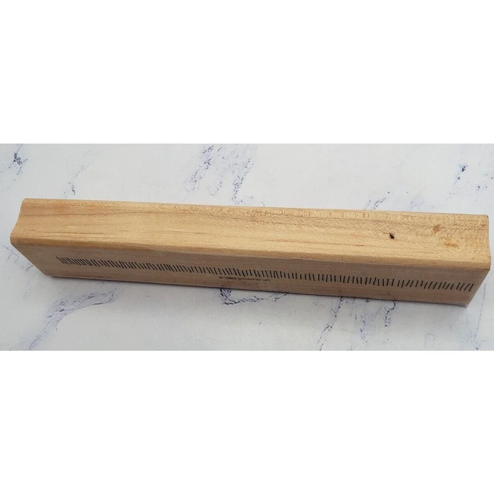 Stampin' Up Slash Mark 6 Inch Border Wood Mounted Rubber Stamp